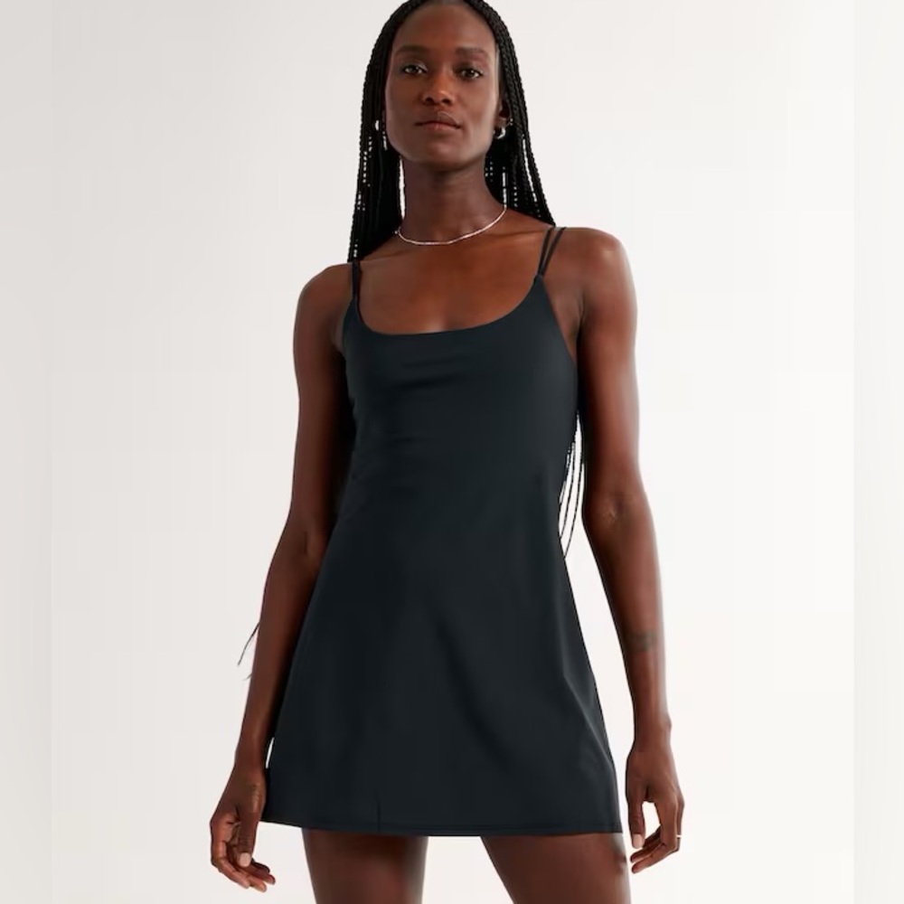 Abercrombie Traveler Mini Dress Onyx Black XS